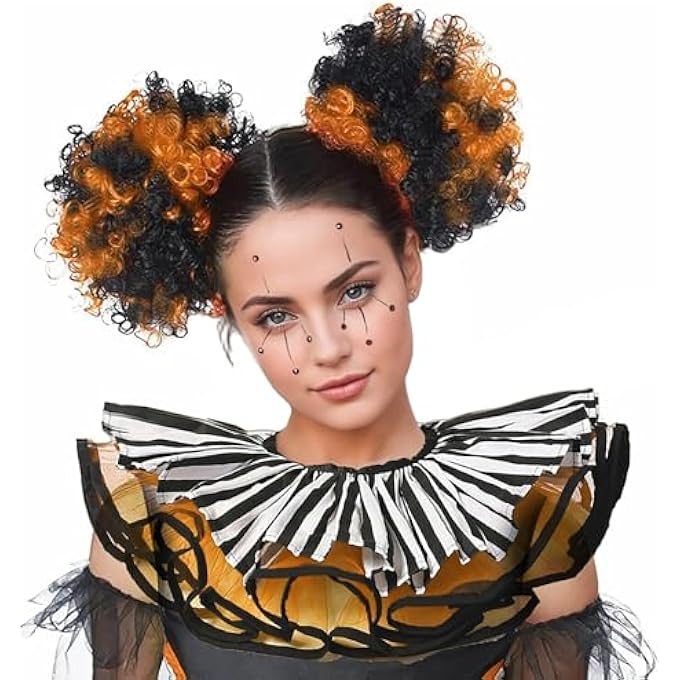 LAYERED CLOWN COLLAR,TULLE RUFFLED FAKE COLLAR LAYERED MESH CLOWN FOR RENAISSANCE COSPLAY - Image 2