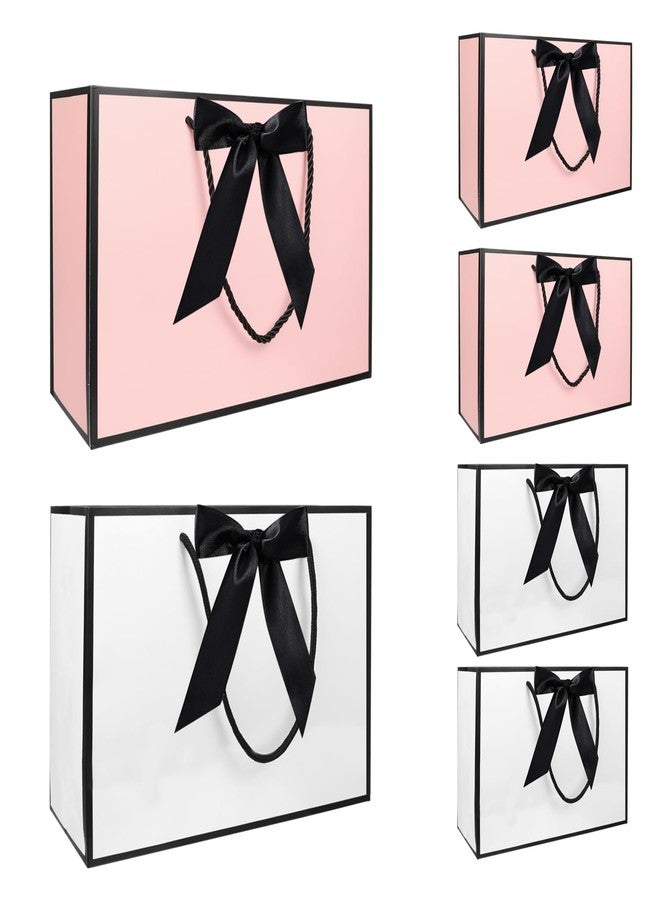 Aruicheng 6 Pack Gift Bags Gift Bag with Handles Paper Party Favor Bags Medium Size Gift Wrap Bags Bolsas De Regalo Thank You Gift Bags Set for Present Wrapping for Holiday Birthday Wedding - Image 1