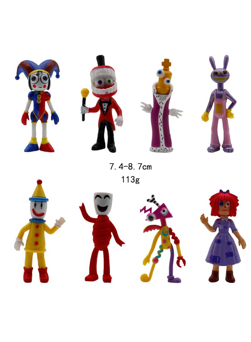 Y&D 8 Pcs The Amazing Digital Circus Toy Set Ideas Toys Popular Cartoon Anime Model Ideas Toys Gifts for Adult & Kids