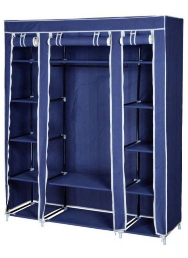 Generic Portable Wardrobe Organizer Blue  - Image 2