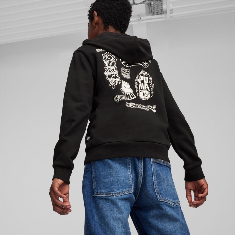 PUMA Essentials+ MID 90s Boys Black Hoodie - Image 2