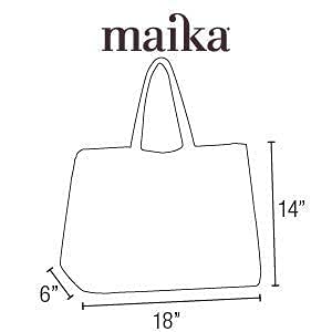 MAIKA Recycled Canvas Carryall Tote Bag, Echo Tangerine - Image 5