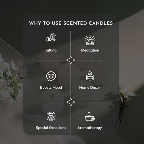 Aromahpure Vanilla Scented Set of 6 Votive Candles | 3 x 3.5 cm | Aroma Candles with Long-Lasting Fragrance | Burn Time 7 Hours Each | Relaxing Aromatherapy Candles for Home Décor & Gifting - Image 5