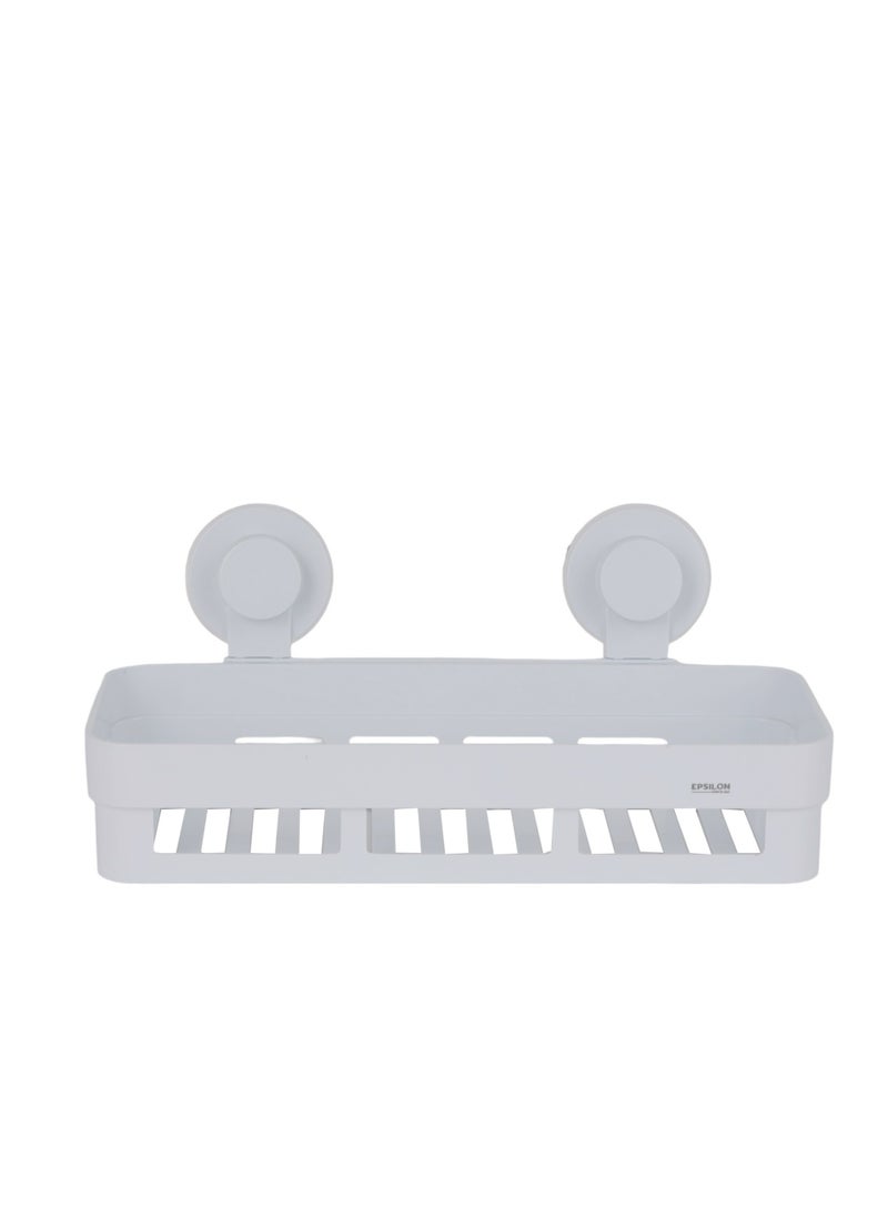 Epsilon Wall Shelf- EPSBA1551/ Maximum Capacity: 4.0 kg, No Tool Installation, with Strong Suction Design, Drain Holes/ Wall Mounted Bathroom Fittings, Suitable for Even Walls  - Image 3