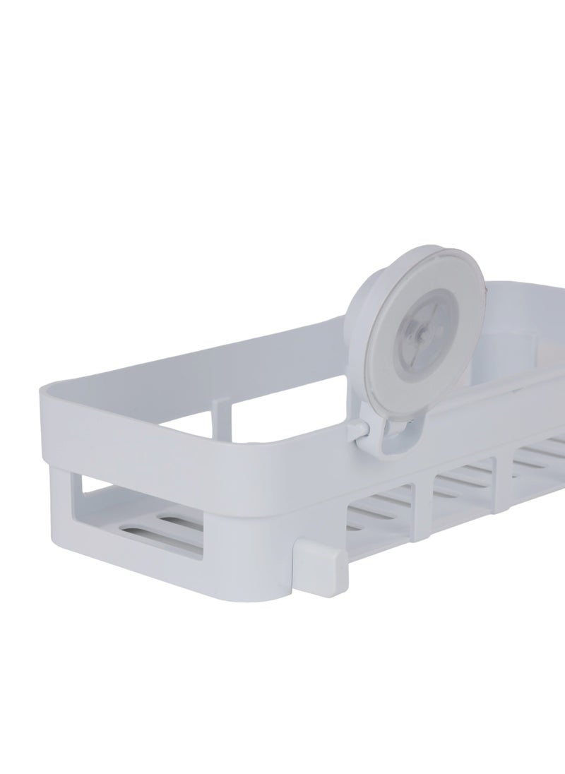 Epsilon Wall Shelf- EPSBA1551/ Maximum Capacity: 4.0 kg, No Tool Installation, with Strong Suction Design, Drain Holes/ Wall Mounted Bathroom Fittings, Suitable for Even Walls  - Image 5