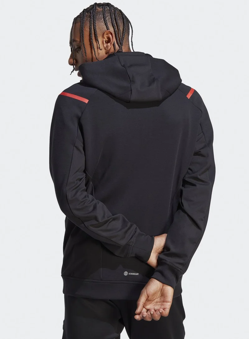 Adidas Workout Teach Not Preach Hoodie