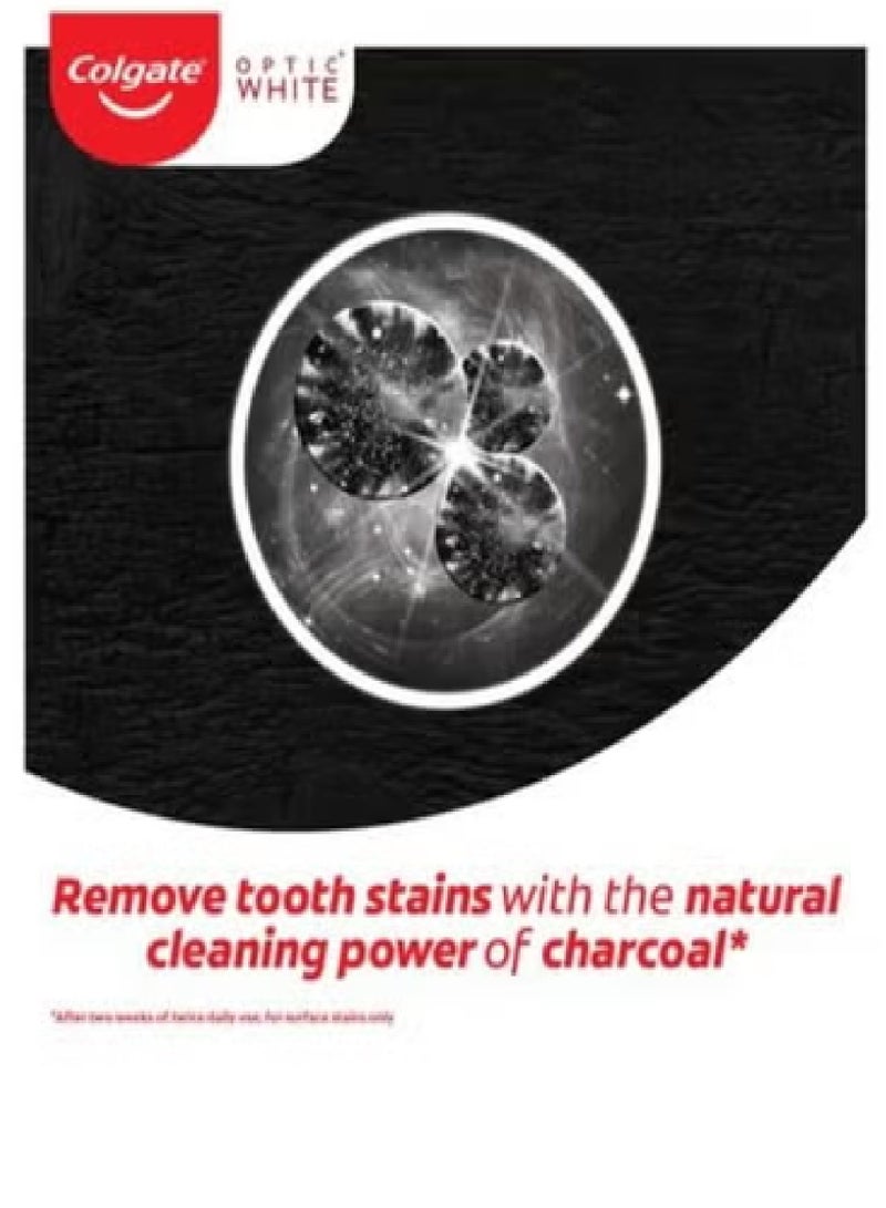 Colgate 3 Piece Set Optic White Charcoal Whitening Toothpaste 75Ml - Image 5
