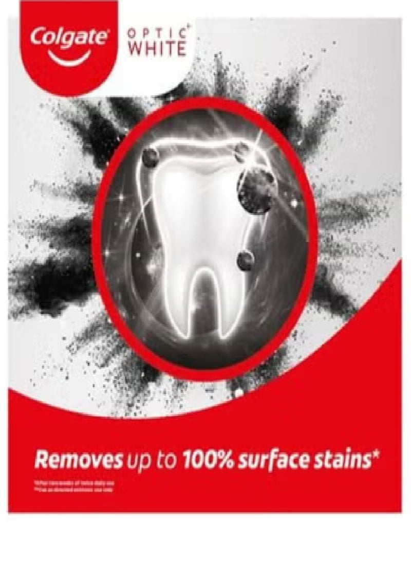 Colgate 3 Piece Set Optic White Charcoal Whitening Toothpaste 75Ml - Image 4