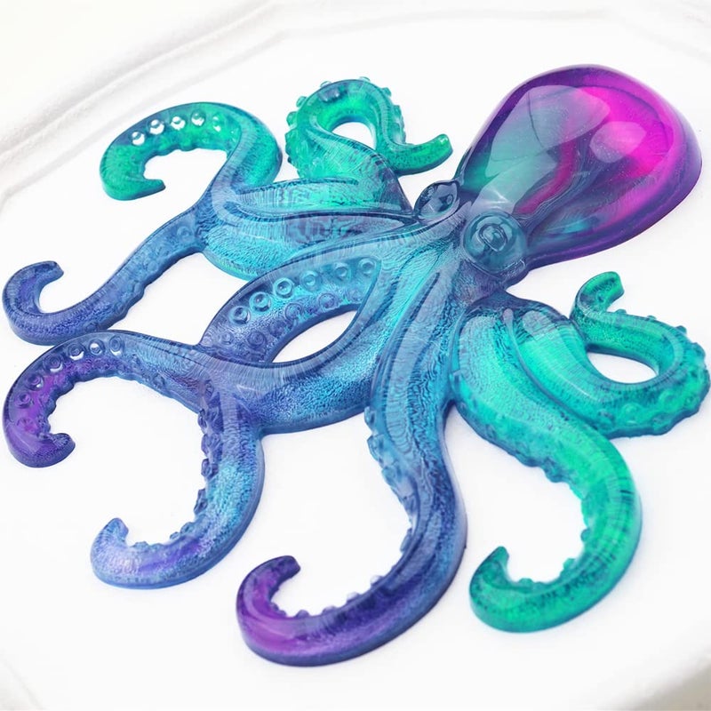 Wehous Large Octopus Resin Molds, Silicone Ornament Mold for Epoxy Casting, Animals Display Mould for DIY Resin Crafts, Wall Hanging Home Decor Halloween Christmas Gifts - Image 3