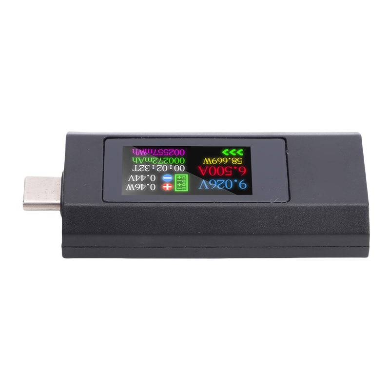 USB C Power Meter Color Screen 0 6 5A 195W Real Time Monitoring Data Storage Type C Devices White - Image 3