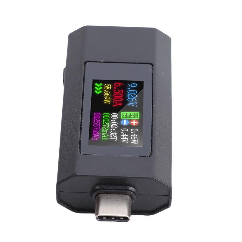 USB C Power Meter Color Screen 0 6 5A 195W Real Time Monitoring Data Storage Type C Devices White - Image 5