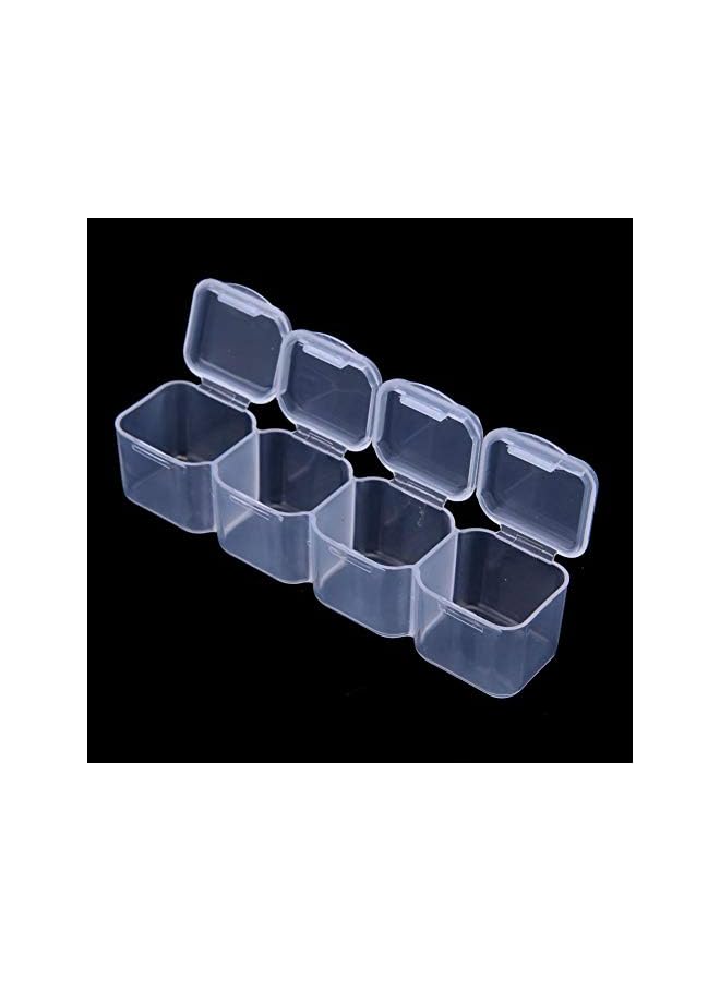 IAF Slots Clear Removable Rhinestone Nail Art Tools Jewelry Display Storage Box - Image 3