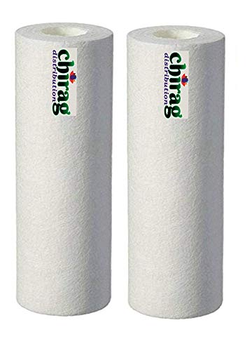 CHIRAG DISTRIBUTION:- RO Water Purifier Thik Outer Filter Candle/Spun Cartridge-2 Pcs (10 inch/2.76inch) or (254mm by 70mm) - Image 1