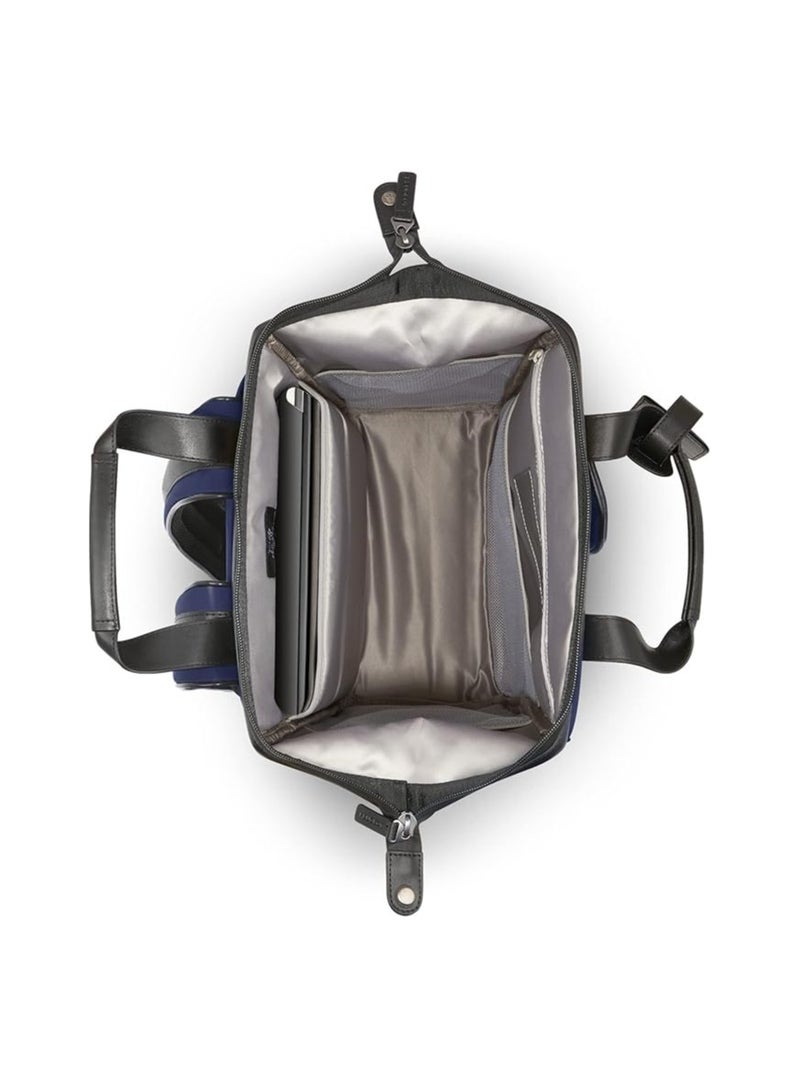 PEUGEOT 1-Compartment Tote Backpack Navy  - Image 4