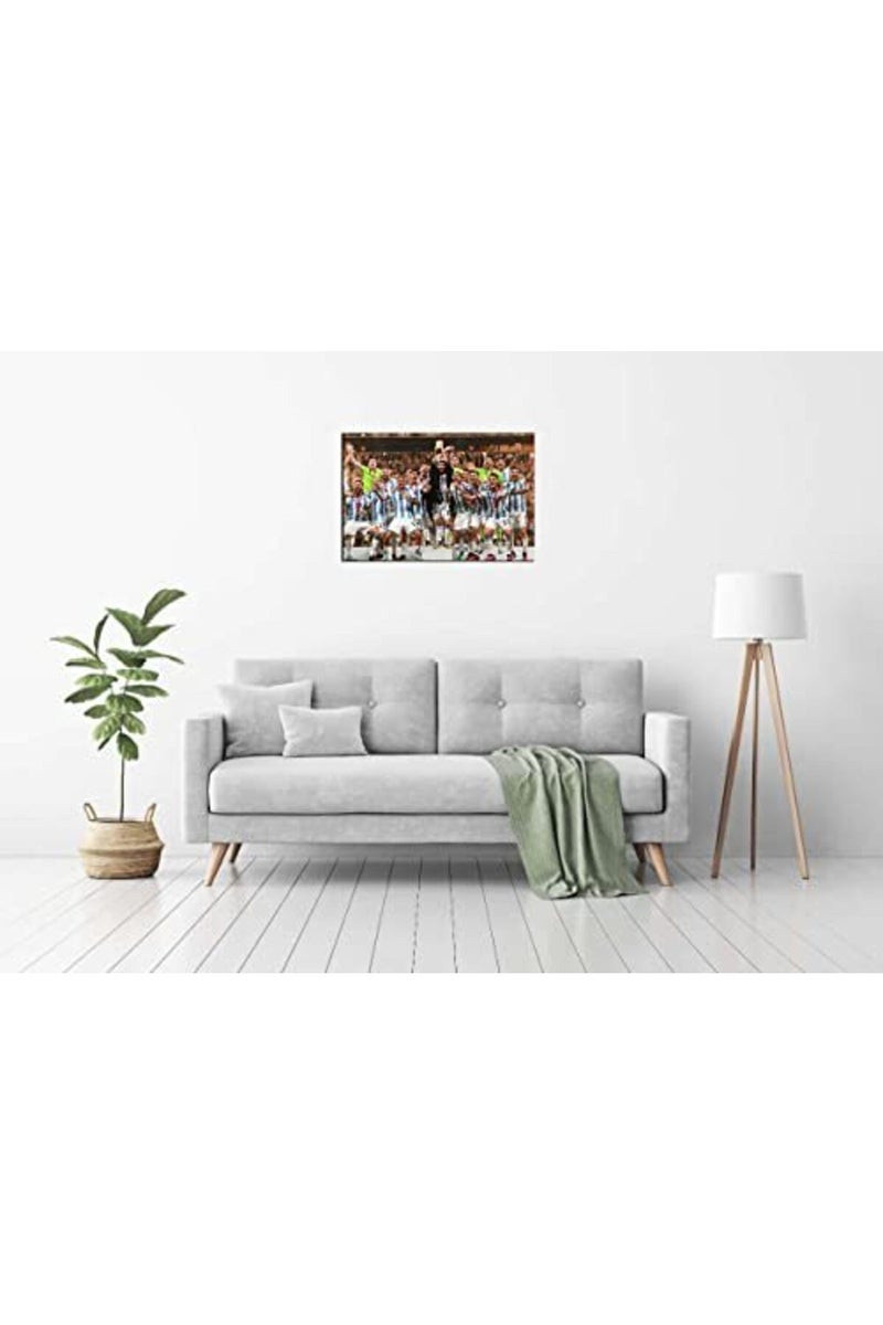 Tallenge Lionel Messi and Team Argentina World Cup 2022 Winner Poster - Image 2