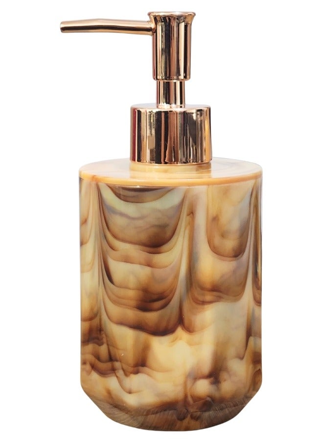 Happy Home Marble Shape Acrylic Soap Dispenser Pump for Bathroom and Kitchen Refillable Hand Washing (300ml)