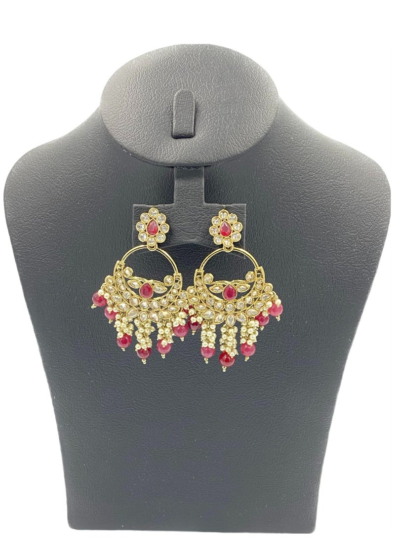 GOHONA - GOHONA Bollywood Style Indian Traditional Jhumka Earring for Women - Image 1