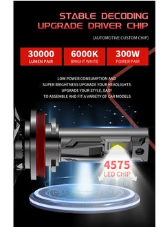 Toby's Tobys TF150 H13 2 Pieces 300W Original Tested LED Headlight Bulb Assembly 30000 Lumens 150W/Piece Xtreme Bright With Color Temperature 6500K  - Image 2