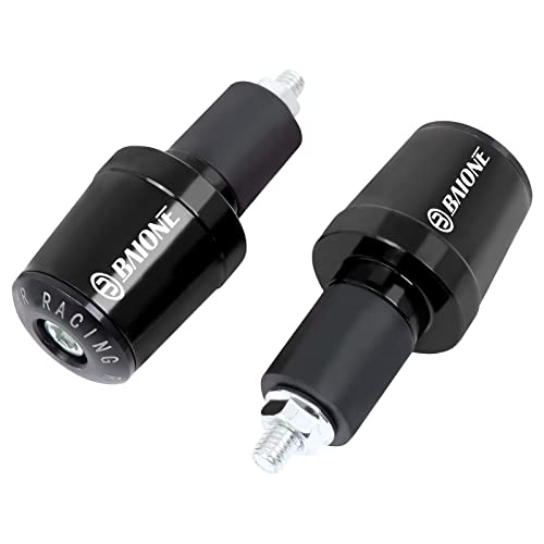 BAIONE Worldmotop- Motorcycle Bar End Plug Handlebars End Caps Grips Replacement for Honda CBR1000RR CBR600RR CB650F CBR250R Suit for All 7/8" Bar End Caps(Black) - Image 2