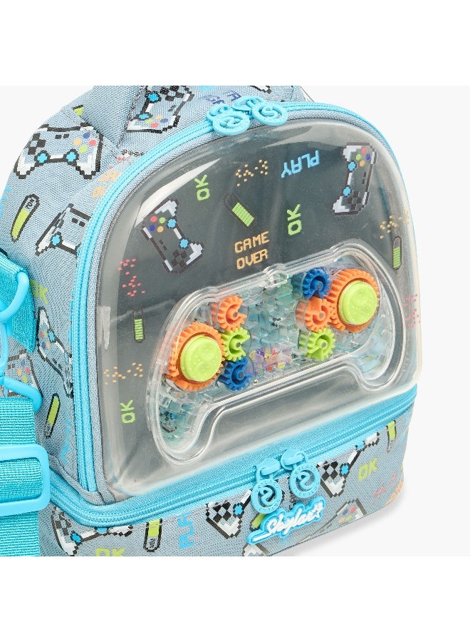 Skylar Gamer Print Lunch Bag for Kids - Image 5
