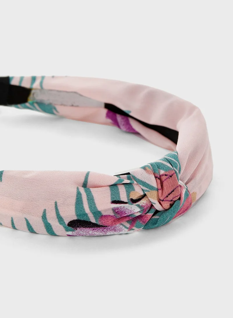 ELLA Tropical Print Knot Headband