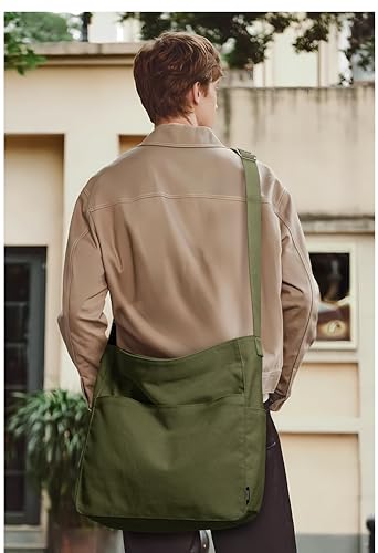 KALIDI FANCY FOREST KALIDI Canvas Tote Bag Large Hobo Crossbody Shoulder Handbag Zipper Messenger Bag for Women or Men Casual College Work - Image 2