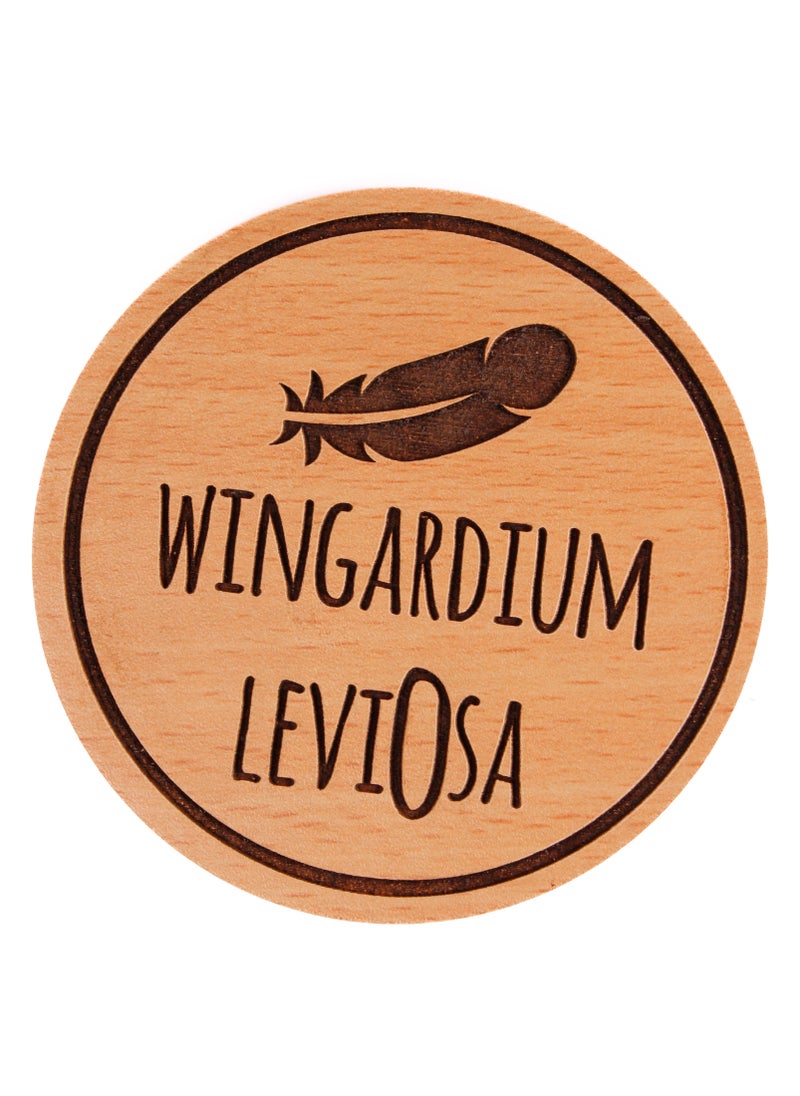Laser Crafts Laser Crafts Wingardium Leviosa Coaster Wood 