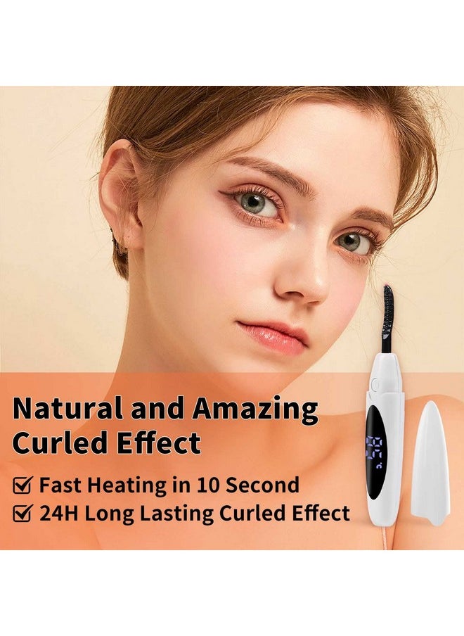 Heated Lash Curlerheated Eyelash Curler Portableheated Eyelash Curler Intelligent Power Off Makeup Electric Eyelash Curler With Eyelash Comb 24 Hours Long Lasting White - pzsku/Z37B99EC042168DCD42A4Z/45/_/1720009888/a5a6ad7f-0cc4-4f94-8eea-7a2f5e540e85