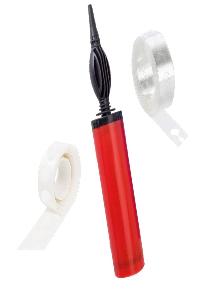 RR Design Air Balloon Pump with Glue dot and Balloon Arch Strip for Foil Balloons and Inflatable Toys Party Accessory (Pump, Glue Dots, Balloon Arch Strip, Multicolour) - Image 1
