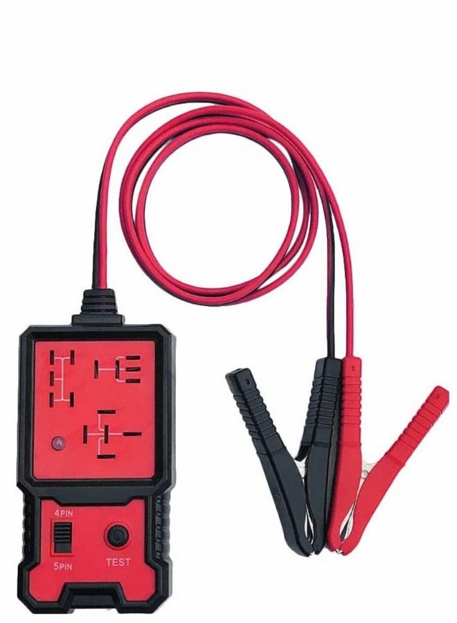 Loquat Automotive Relay Tester 12V Car Battery and Alternator Checker with Clips Electronic Analyzer Diagnostic Tool - Image 1