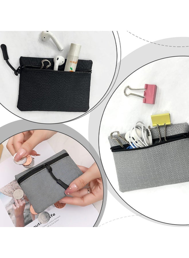 2 PCS Oxford Cloth Coin Purse, Zipper Small Portable Mini Pouch For Women Men Girls Boys - Image 5