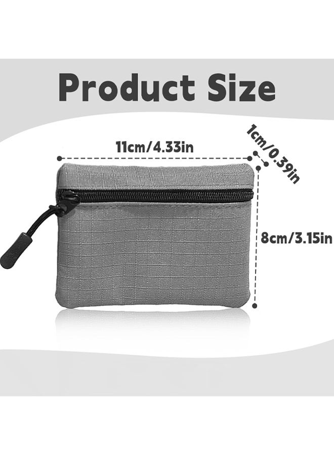 2 PCS Oxford Cloth Coin Purse, Zipper Small Portable Mini Pouch For Women Men Girls Boys - Image 2