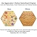 MUCITAGF Original Marble Game Wahoo Board Game 16Inch Double Side Painted Wooden Fast Track Board Game for 6 Player and 4 Player 6 Colors 36 Glass Marbles 8 Dice for Family Game Night Friends Party - Image 2