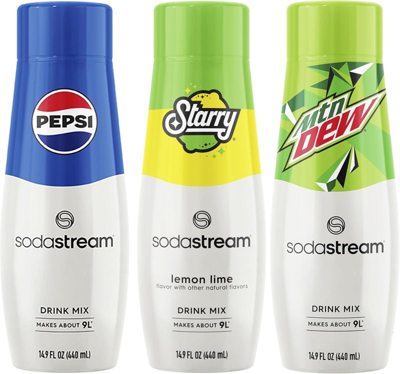SodaStream Drink Mix Variety Pack - Pepsi, Starry & MTN Dew - Image 1