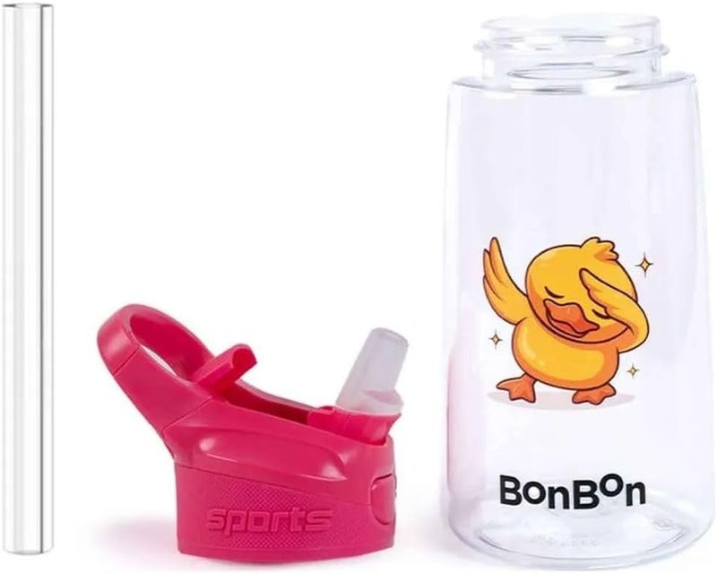 BonBon Elite Tritan Kids Water Bottle 450ml - Dabbing Chick - Image 3
