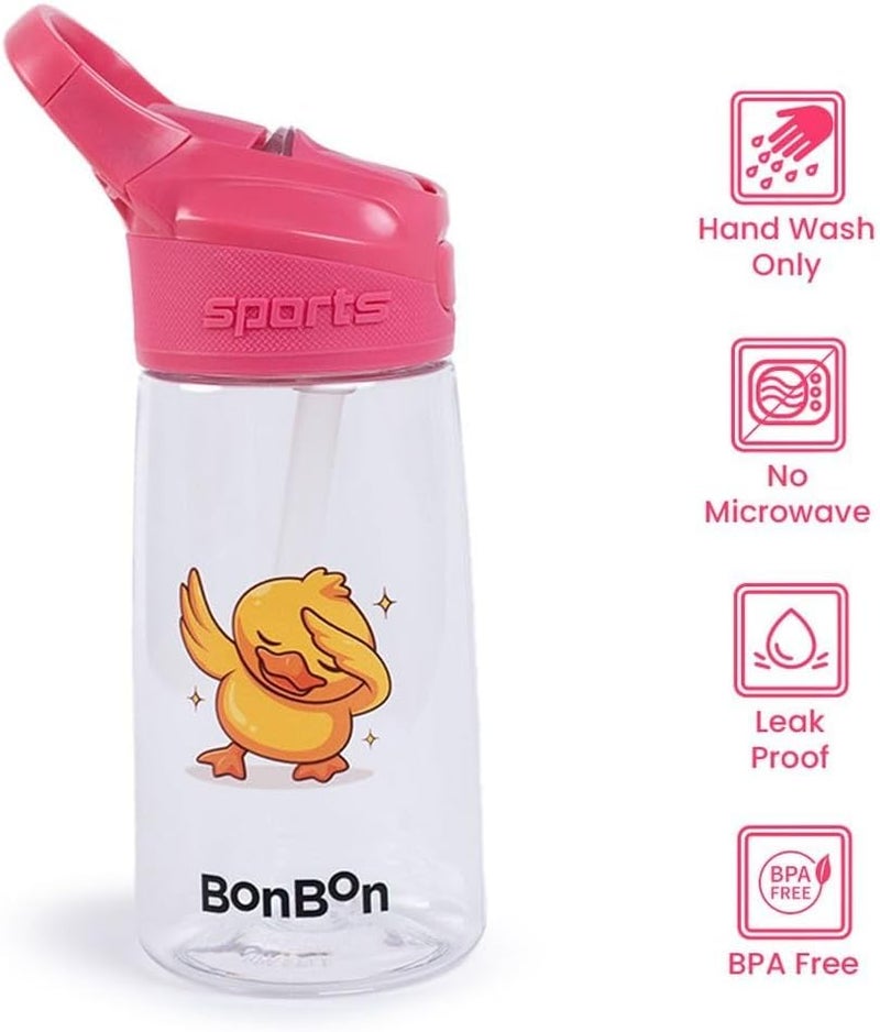 BonBon Elite Tritan Kids Water Bottle 450ml - Dabbing Chick - Image 5