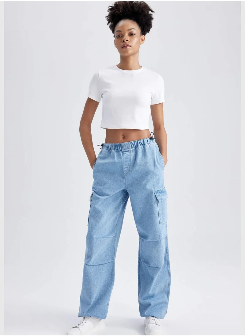 ديفاكتو Woman Parachute Denim Trousers