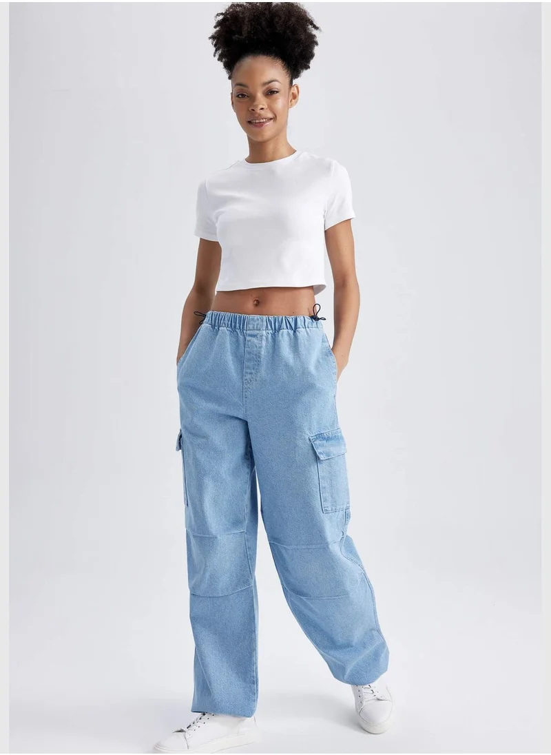 ديفاكتو Woman Parachute Denim Trousers