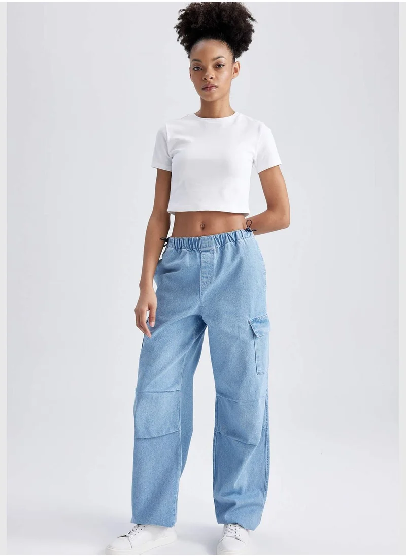 ديفاكتو Woman Parachute Denim Trousers