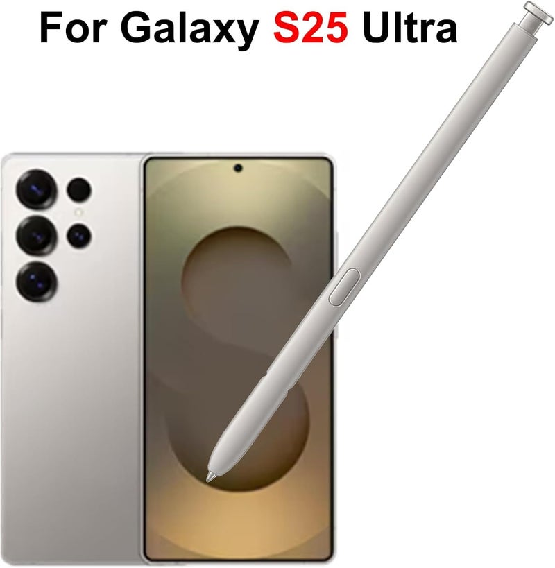 كاست ويف متوافق مع قلم ستايلس بديل لـ Samsung Galaxy S25 Ultra، قلم لمس سعوي عالي الحساسية، 4096 مستوى ضغط، لـ Galaxy S25 Ultra 5G (جميع الإصدارات)، رمادي فاتح - Image 2