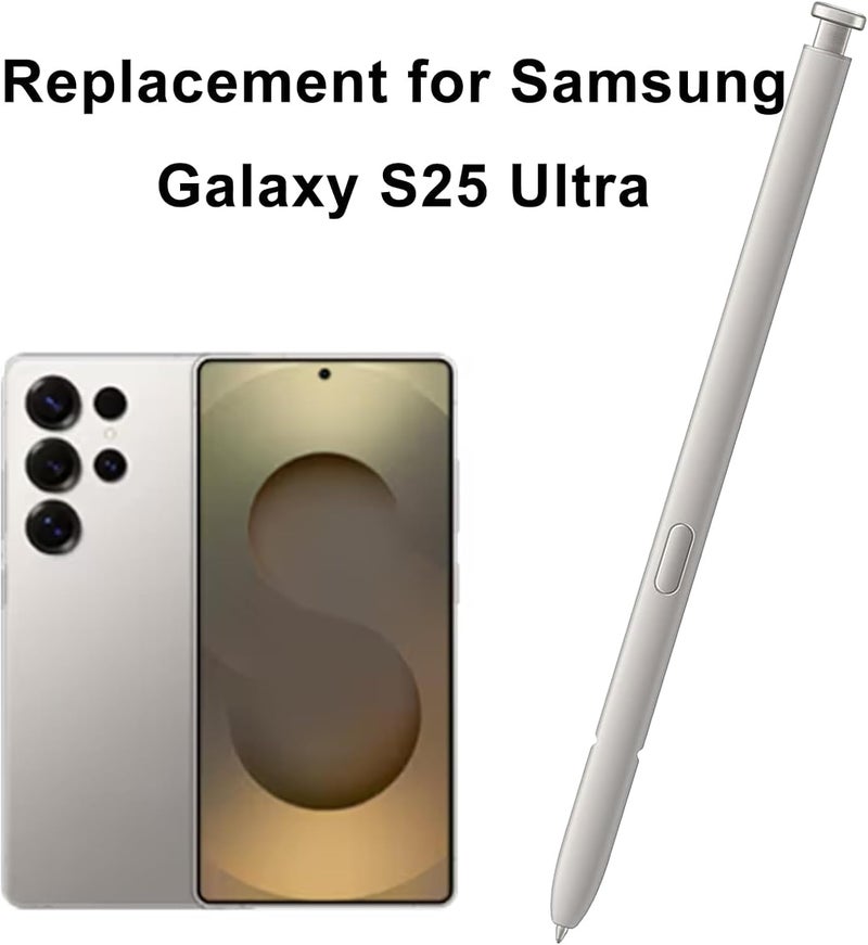 كاست ويف متوافق مع قلم ستايلس بديل لـ Samsung Galaxy S25 Ultra، قلم لمس سعوي عالي الحساسية، 4096 مستوى ضغط، لـ Galaxy S25 Ultra 5G (جميع الإصدارات)، رمادي فاتح - Image 5