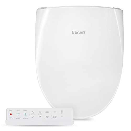 BARUMI BM-6000 Electric Elongated Bidet for Toilet, Warm Seat & Air Dryer, Warm Water & Pressure, Self-Cleaning, Child Mode, Eco Mode, Night Light, Hybrid Heating, Remote Controller, Soft Close Lid - Image 1
