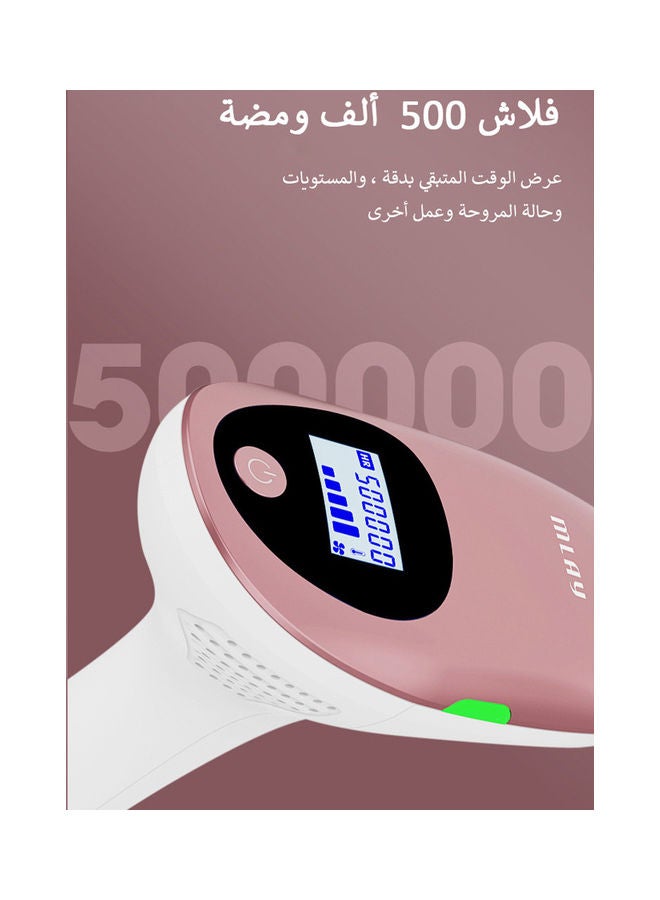 ملاي جهاز T3 لإزالة دائمة لشعر الوجه والجسم بدون ألم بتقنية IPL ومزود بـ3 مصابيح HR وردي - Image 2
