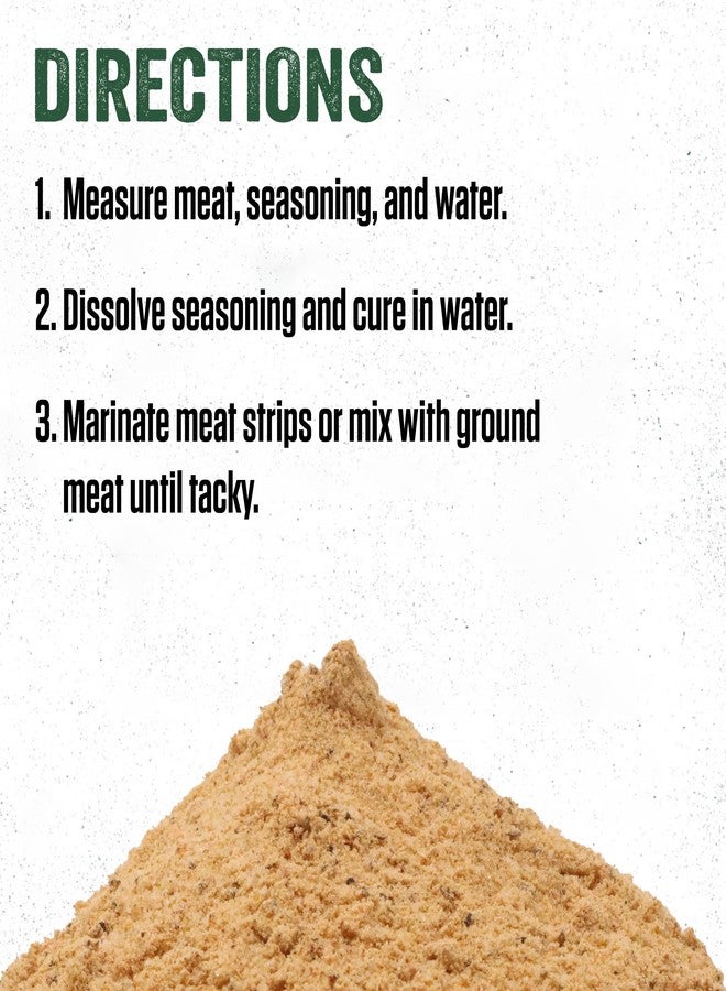 LEM Products Backwoods Reduced Sodium Original Jerky Seasoning, Ideal for Wild Game and Domestic Meat, Seasons Up to 25 Pounds of Meat, 18.3 Ounce Packet with Pre-Measured Cure Packet Included - Image 5