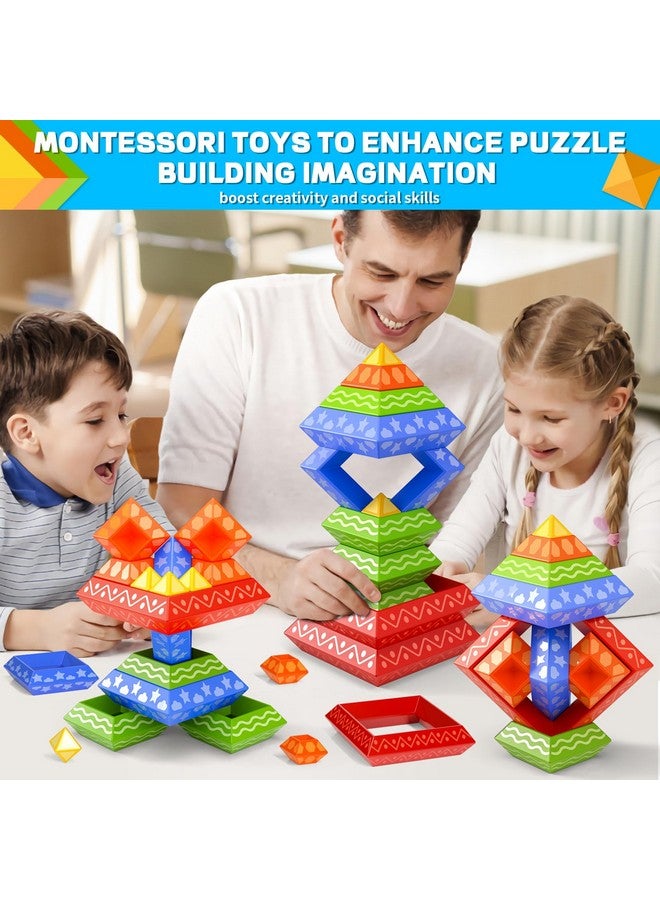 Doloowee 30 Pcs Montessori Toys Stacking Toys Building Blocks Leraning Toys for Toddlers 1-3 3-5 Girls Boys Gift Christmas Stocking Stuffers Preschool Educational - Image 3