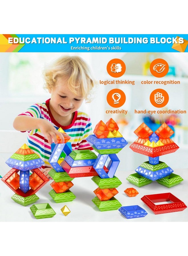 Doloowee 30 Pcs Montessori Toys Stacking Toys Building Blocks Leraning Toys for Toddlers 1-3 3-5 Girls Boys Gift Christmas Stocking Stuffers Preschool Educational - Image 2