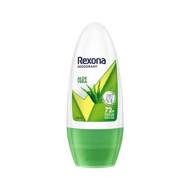 Rexona Rexona Aloe Vera Underarm Roll On Deodorant For Women Antiperspirant Removes Odour Keeps Skin Fresh Clean Alcohol Free Skin Friendly 50 ml - Image 1