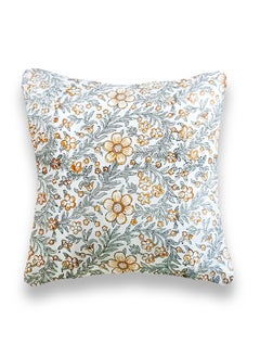 OJARIYA Black Yellow Premium Organic Cotton  Hand Block Printed Cushion Cover 40 X 40 Cm  - Image 3