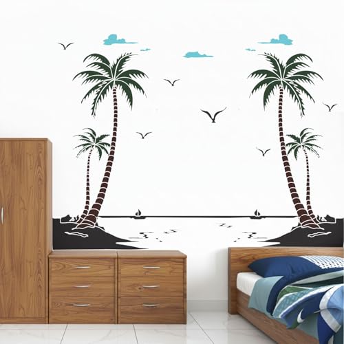 StickMe 'Morning Breez Sea View Wall Sticker ' -SM424 (Multi Colour, Vinyl - 150cm X 120 cm) - Image 2