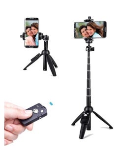 Selfie Stick For Phone Size 4.5-6.2Inch, Extendable Selfie Stick Tripod with Bluetooth Wireless Remote Phone Holder